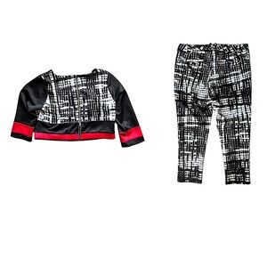 ELOQUII Kady Fit Ankle Pants with Matching Crop Top Size 18